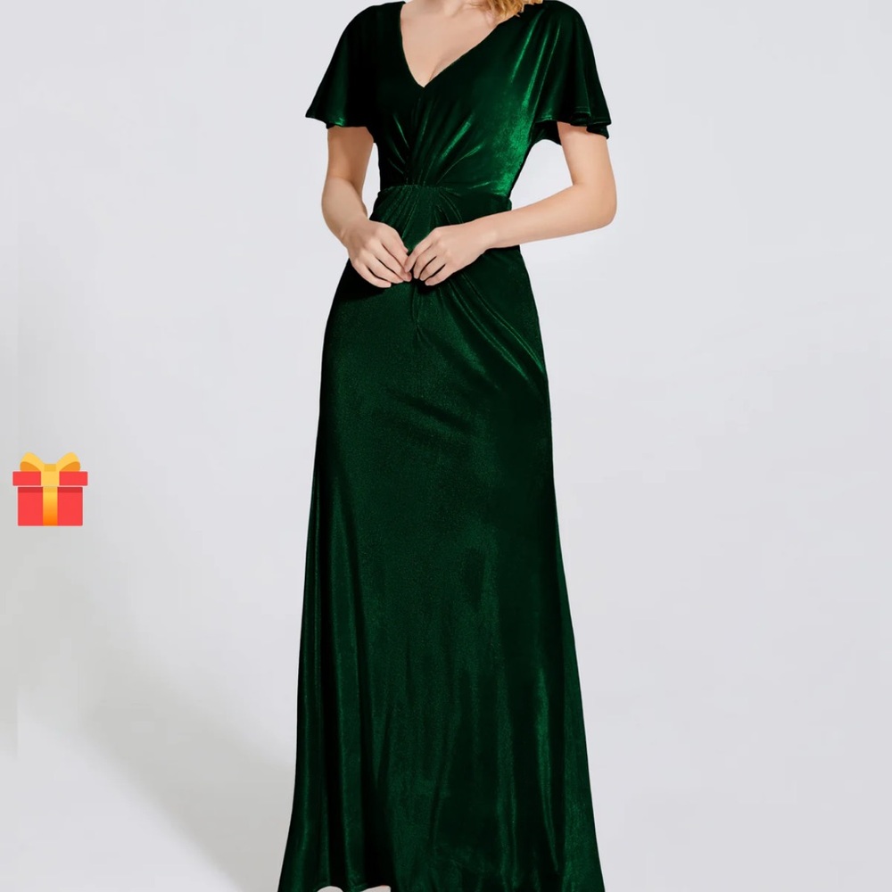 Elegant Green Evening Dress